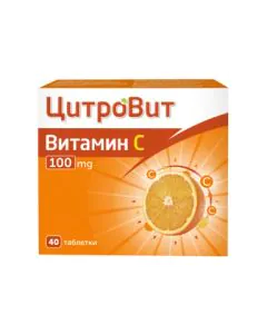 ЦитроВит Витамин C 100 мг x40 таблетки Teva