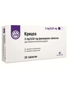 Крицеа 3 мг/0.02 мг х28 таблетки Alkaloid