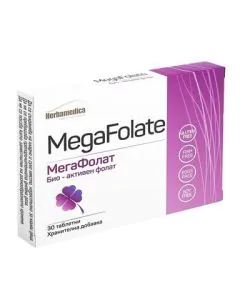 MegaFolate при бременност х30 таблетки Herbamedica