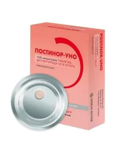Постинор-Уно за спешна контрацепция х1 бр диспергираща таблетка