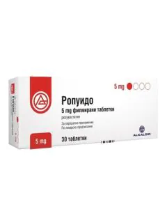 Ропуидо 5 мг х30 таблетки Alkaloid