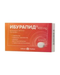 Ибурапид 400 мг х10 филмирани таблетки Chemax Pharma