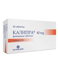Калипра 40 мг х30 таблетки Alkaloid