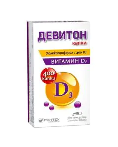 Девитон Капки витамин D3 х20 мл Fortex
