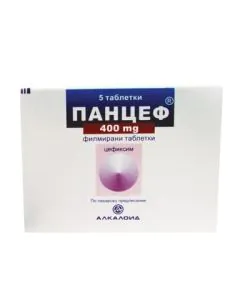 Панцеф 400 мг х5 таблетки Alkaloid