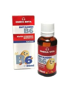 Витамин B6 капки х30 мл Omega Vita
