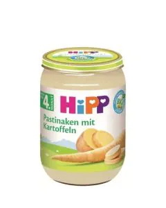 HiPP Био пюре пащърнак с картофи 4+ месеца х190 г