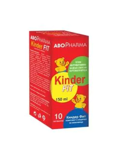 Kinder Fit Сироп за деца за силен имунитет х150 мл + Изненада за момчета Abopharma