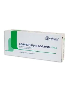 Солифенацин 5 мг х30 таблетки Sopharma