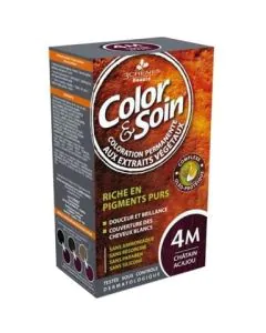 3Chenes Color and Soin Боя за коса 4M махагоново кестеняв цвят