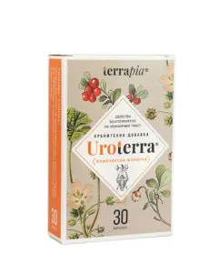 Uroterra при дискомфорт в уринарния тракт х30 капсули Terrapia