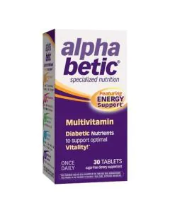 Alphabetic Мултивитамини за диабетици 760 мг x30 таблетки Enzymatic Therapy