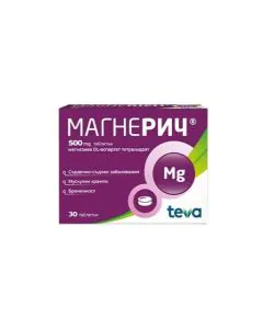 Магнерич 500 мг x30 таблетки Teva