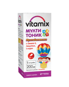 Витамикс Мултитоник Кидс x200 мл Fortex
