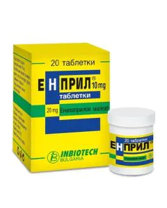 Енприл 20 мг х20 таблетки Inbiotech