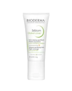 Bioderma Sebium Global Cover Оцветен крем за акнеична кожа х30 мл