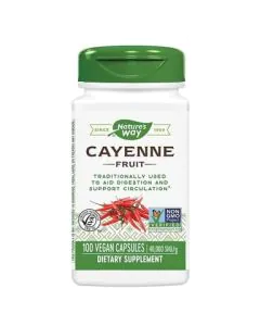 Лют червен пипер за сърце и стомах 450 мг х100 капсули Nature's Way
