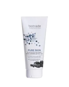 Biotrade Pure Skin Черен измивен детокс гел с активен въглен х200 мл
