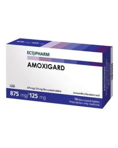 Амоксигард 875 мг/125 мг x14 таблетки Ecopharm