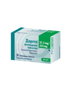Дорета 37.5 мг/325 мг х30 таблетки KRKA