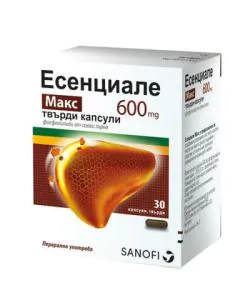 Есенциале Mакс 600 мг х30 капсули Sanofi