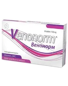 Venonorm 1150 мг при разширени вени х30 таблетки