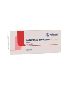 Карведилол 6.25 мг х30 таблетки Sopharma