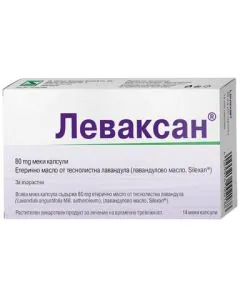 Леваксан при безпокойство и умора 80 мг x14 капсули Dr. Willmar Schwabe