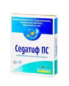 Седатиф ПС при тревожност и нарушен сън х40 таблетки Boiron