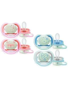 Avent Night Ортодонтични залъгалки от 6 до 18 месеца х2 бр