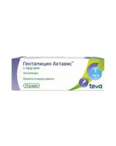 Гентамицин Актавис крем 1 мг/г х15 г Teva