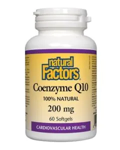 Коензим Q10 антиоксидант 200 мг х60 меки капсули Natural Factors