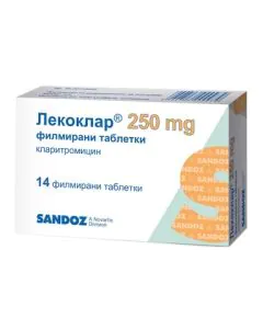 Лекоклар 250 мг х14 таблетки Sandoz