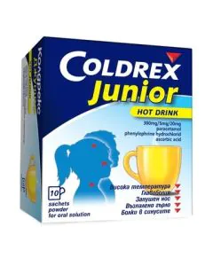 Coldrex Junior лимон при грип и настинка x10 сашета Perrigo