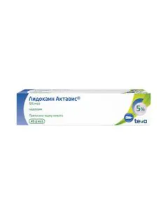 Лидокаин Актавис маз 5% х40 г Teva