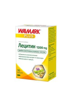 Лецитин 1200 мг за нормални нива на холестерола х30 капсули Walmark