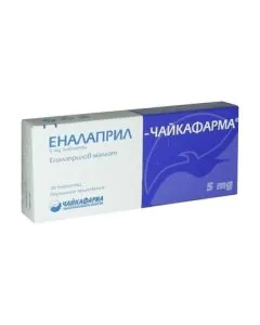 Еналаприл 5 мг х30 таблетки Чайкафарма