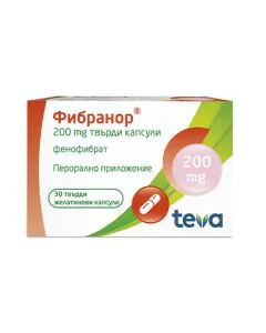Фибранор 200 мг х30 капсули Teva