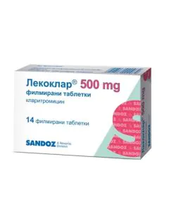 Лекоклар 500 мг х14 таблетки Sandoz