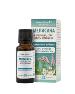 Мелисина капки при стрес и неспокоен сън х20 мл Chemax Pharm