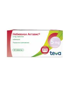 Небиволол 5 мг х30 таблетки Actavis