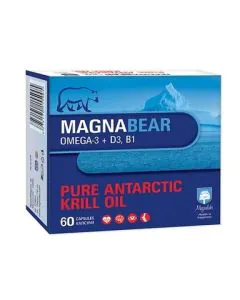 Magnabear Масло от антарктически крил с калций и витамини х60 капсули Magnalabs