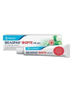 Фелоран Форте Гел 5% при болка и оток х40 г Sopharma