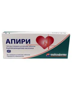 Апири 100 мг х30 таблетки Chaykapharma