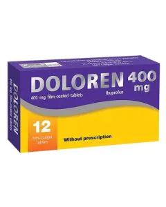 Doloren при болка и простудни заболявания 400 мг х12 таблетки