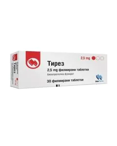 Тирез 2.5 мг х30 таблетки Alkaloid