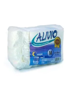 Alivio Пелени-гащи за възрастни нощни М 50-80 кг x10 броя