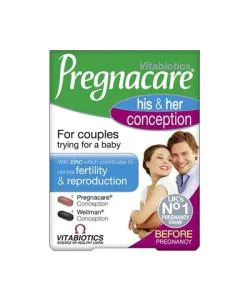 Pregnacare Зачеване за него/нея х60 таблетки Vitabiotics