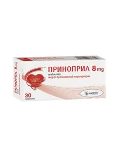 Приноприл 8 мг х30 таблетки Unipharm