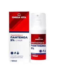Пантенол Пантотен 5% спрей x150 мл Omega Vita